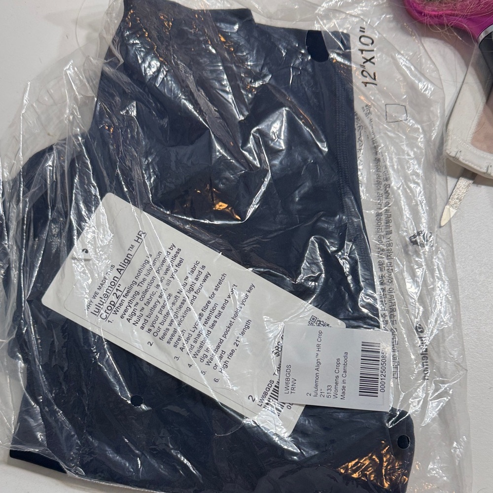 Lululemon align high rise crop 21